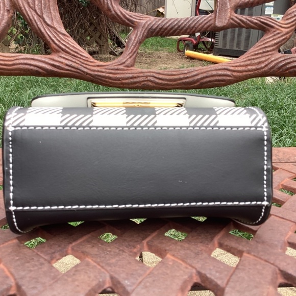 NWT Zac Zac Posen Leather Mini Eartha Crossbody Gingham Print Bag - Picture 10 of 11